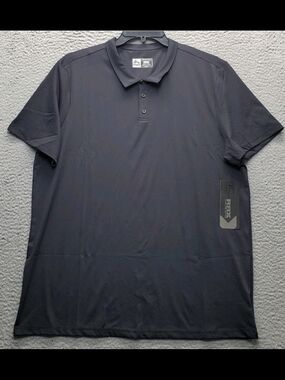 RBX Men’s Performance Dri Black Short-Sleeve Polo Size Medium
